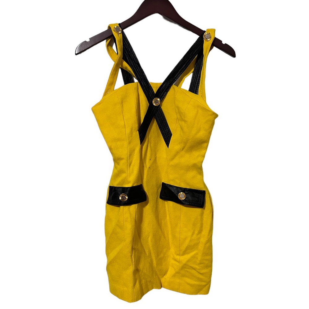 BZB Yellow Strappy Mini Dress